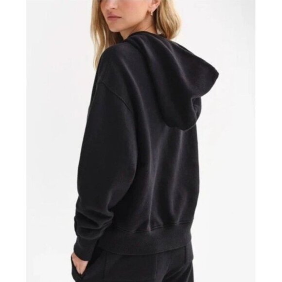 NWOT MATE The Label Organic Fleece Relaxed Cotton Hoodie PBL Taupe Brown Xsmall - Picture 2 of 6